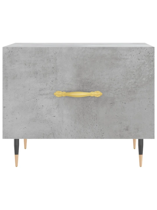Konferenční stolek betonově šedý 50x50x40 cm kompozitní dřevo