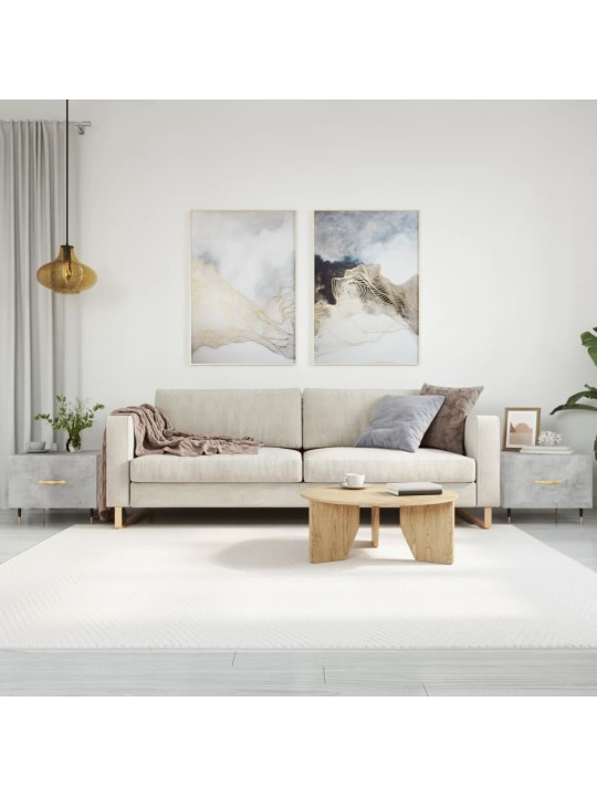 Konferenční stolky 2 ks betonově šedé 50 x 50 x 40 cm kompozit