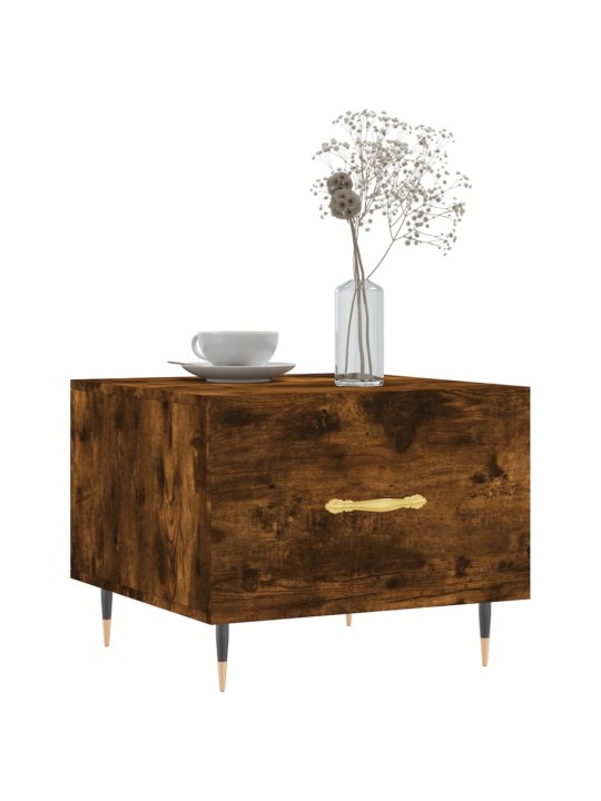 Konferenční stolky 2 ks kouřový dub 50x50x40cm kompozitní dřevo