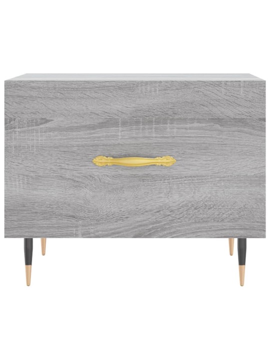 Konferenční stolky 2 ks šedé sonoma 50x50x40cm kompozitní dřevo