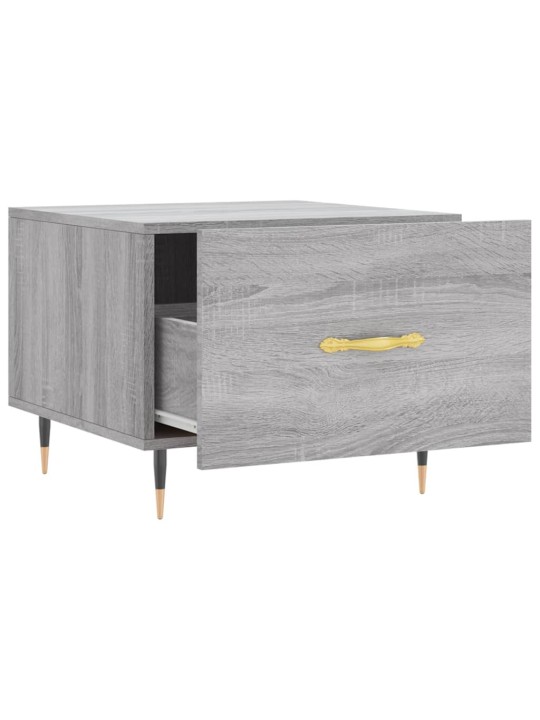 Konferenční stolky 2 ks šedé sonoma 50x50x40cm kompozitní dřevo