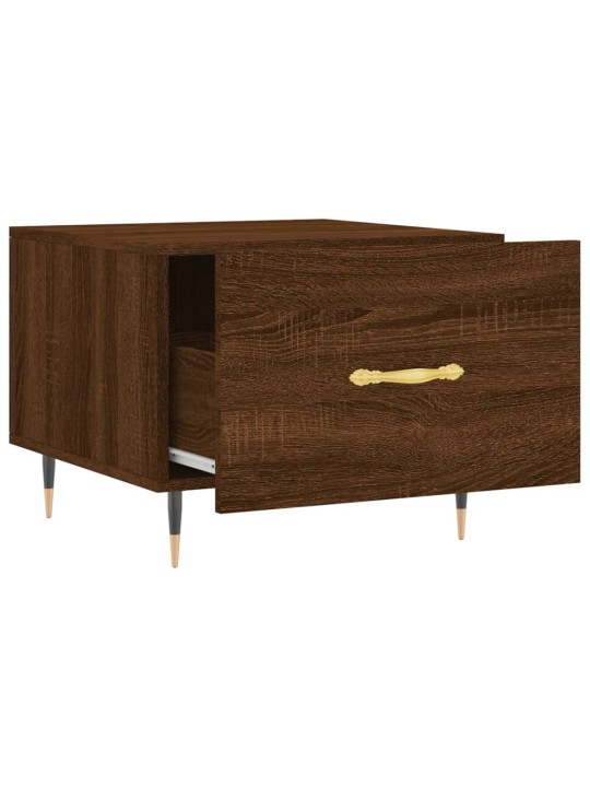 Konferenční stolky 2 ks hnědý dub 50x50x40 cm kompozitní dřevo