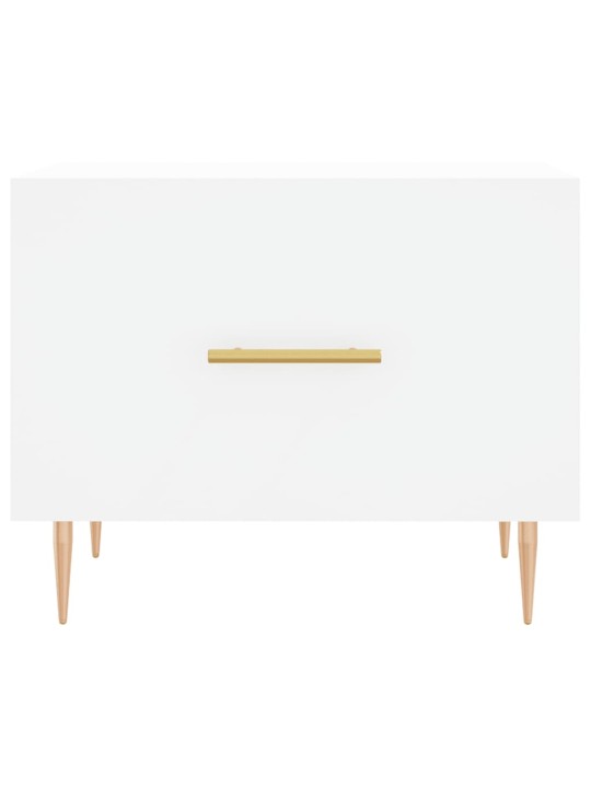 Konferenční stolky 2 ks bílé 50 x 50 x 40 cm kompozitní dřevo
