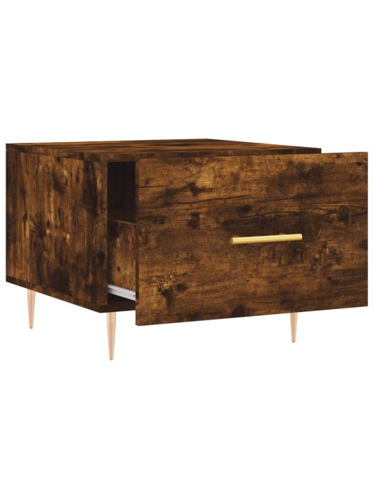 Konferenční stolky 2 ks kouřový dub 50x50x40cm kompozitní dřevo