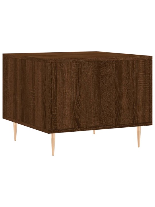 Konferenční stolky 2 ks hnědý dub 50x50x40 cm kompozitní dřevo