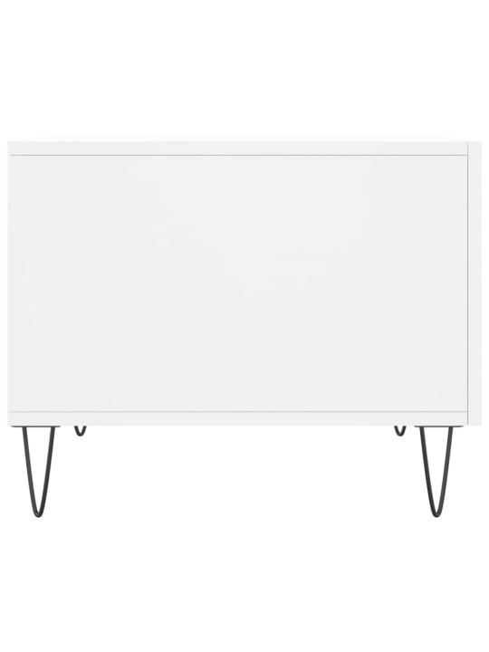 Konferenční stolky 2 ks bílé 50 x 50 x 40 cm kompozitní dřevo