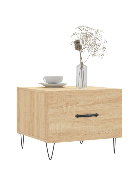 Konferenční stolky 2 ks dub sonoma 50x50x40 cm kompozitní dřevo