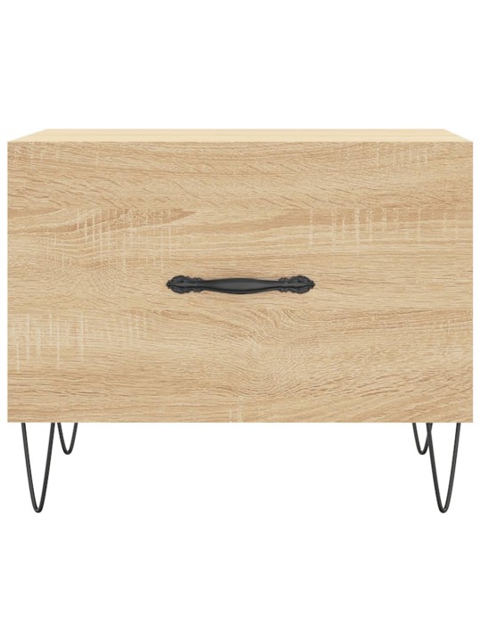 Konferenční stolky 2 ks dub sonoma 50x50x40 cm kompozitní dřevo