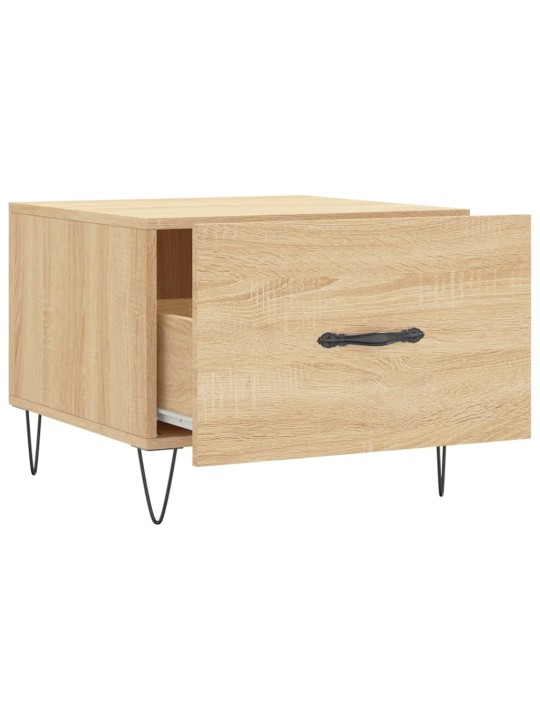 Konferenční stolky 2 ks dub sonoma 50x50x40 cm kompozitní dřevo