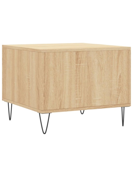 Konferenční stolky 2 ks dub sonoma 50x50x40 cm kompozitní dřevo