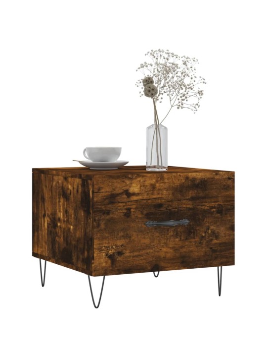 Konferenční stolky 2 ks kouřový dub 50x50x40cm kompozitní dřevo