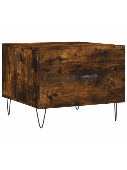 Konferenční stolky 2 ks kouřový dub 50x50x40cm kompozitní dřevo