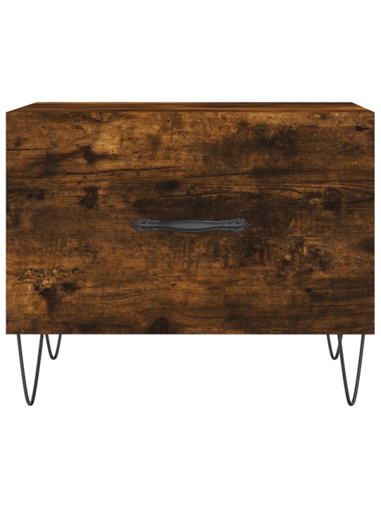 Konferenční stolky 2 ks kouřový dub 50x50x40cm kompozitní dřevo