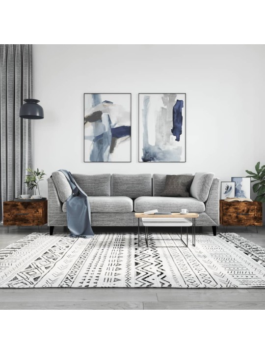 Konferenční stolky 2 ks kouřový dub 50x50x40cm kompozitní dřevo