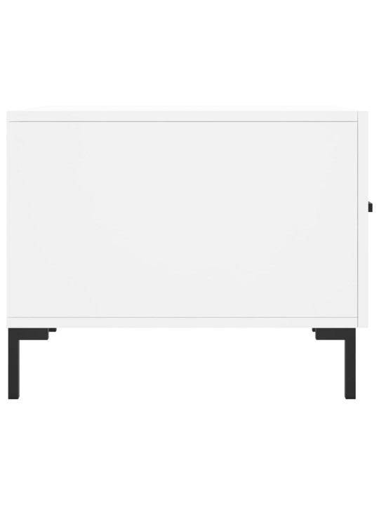 Konferenční stolek bílý 50 x 50 x 40 cm kompozitní dřevo
