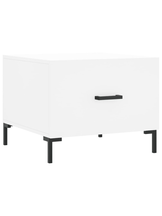 Konferenční stolky 2 ks bílé 50 x 50 x 40 cm kompozitní dřevo