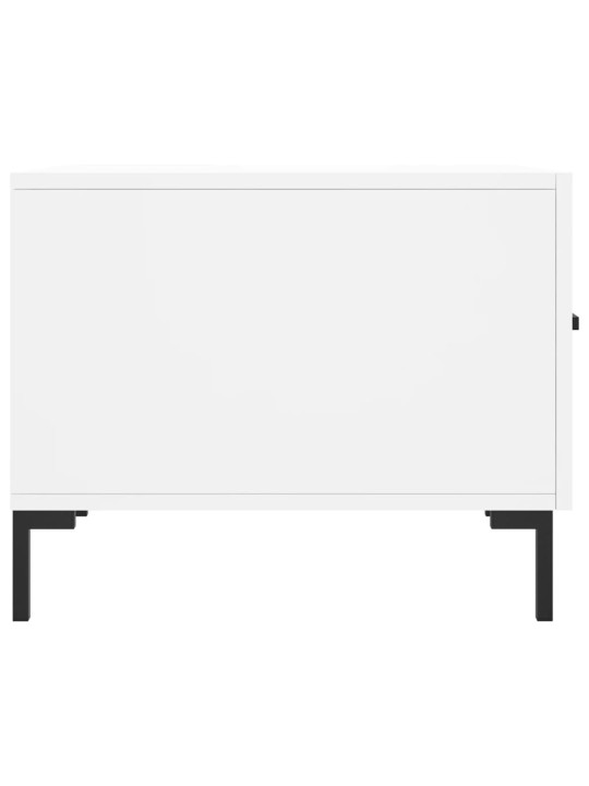 Konferenční stolky 2 ks bílé 50 x 50 x 40 cm kompozitní dřevo