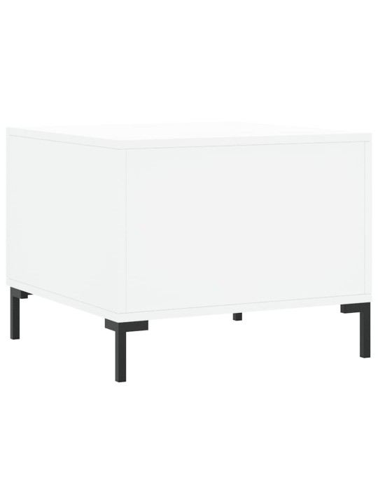 Konferenční stolky 2 ks bílé 50 x 50 x 40 cm kompozitní dřevo