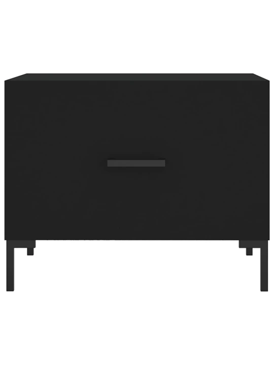 Konferenční stolky 2 ks černé 50 x 50 x 40 cm kompozitní dřevo
