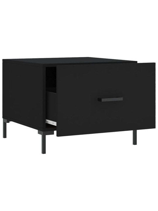 Konferenční stolky 2 ks černé 50 x 50 x 40 cm kompozitní dřevo