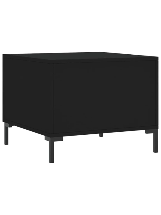 Konferenční stolky 2 ks černé 50 x 50 x 40 cm kompozitní dřevo
