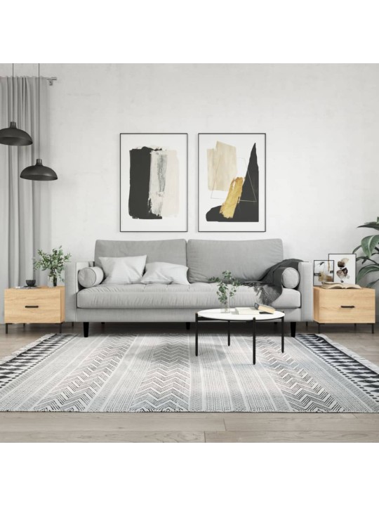 Konferenční stolky 2 ks dub sonoma 50x50x40 cm kompozitní dřevo