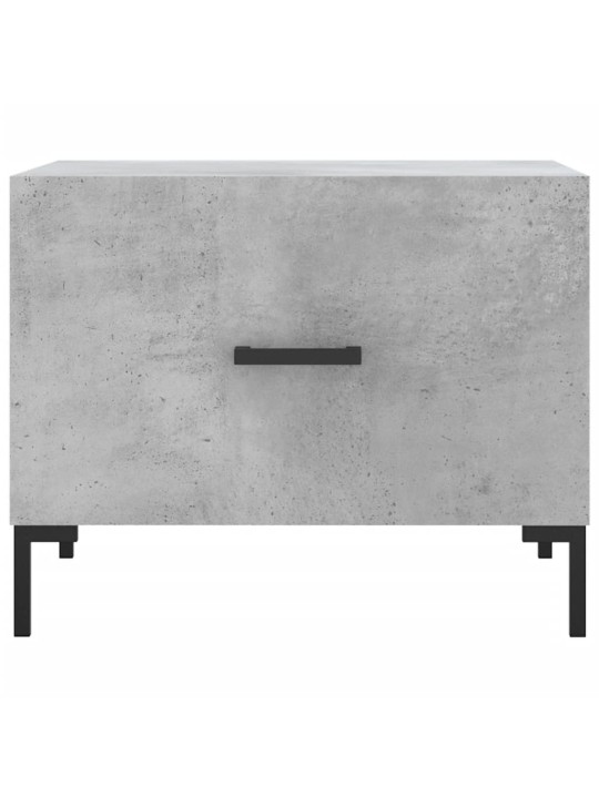 Konferenční stolky 2 ks betonově šedé 50 x 50 x 40 cm kompozit