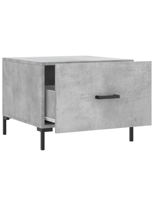 Konferenční stolky 2 ks betonově šedé 50 x 50 x 40 cm kompozit
