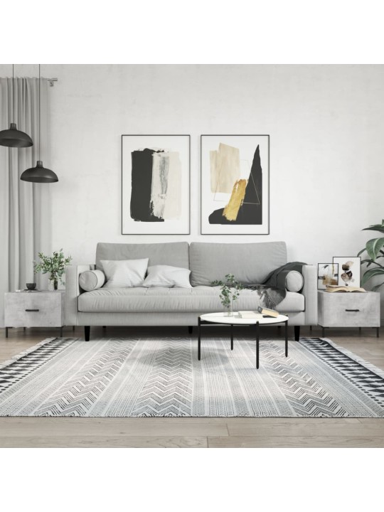 Konferenční stolky 2 ks betonově šedé 50 x 50 x 40 cm kompozit