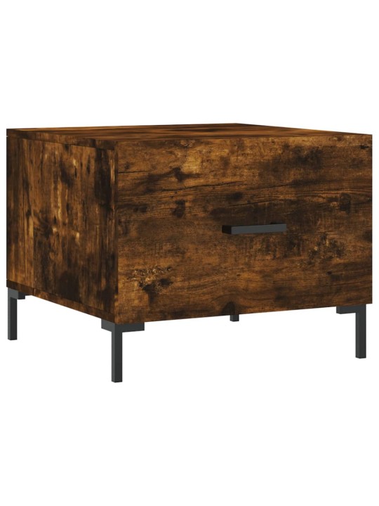 Konferenční stolky 2 ks kouřový dub 50x50x40cm kompozitní dřevo