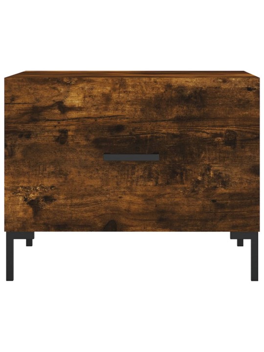 Konferenční stolky 2 ks kouřový dub 50x50x40cm kompozitní dřevo