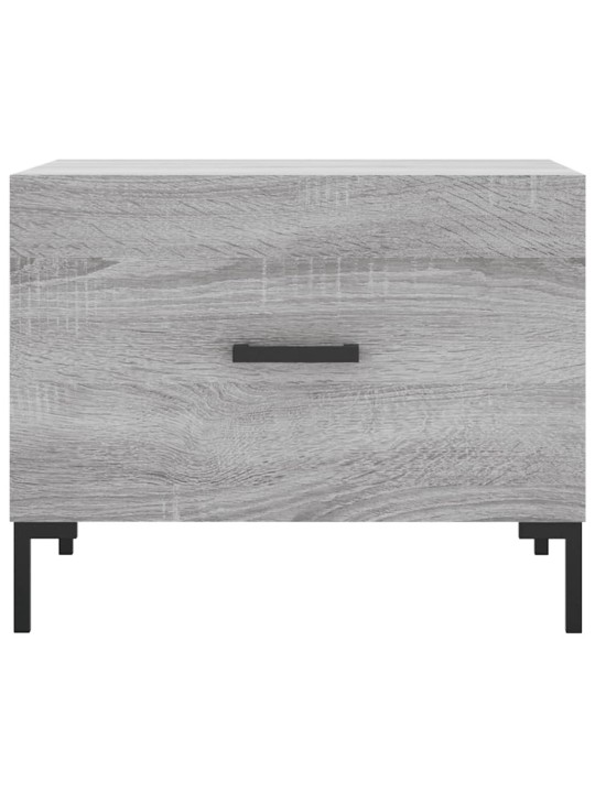 Konferenční stolky 2 ks šedé sonoma 50x50x40cm kompozitní dřevo