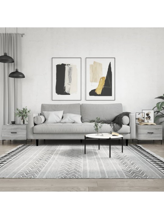 Konferenční stolky 2 ks šedé sonoma 50x50x40cm kompozitní dřevo