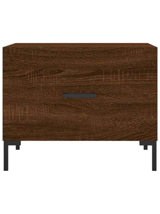 Konferenční stolky 2 ks hnědý dub 50x50x40 cm kompozitní dřevo