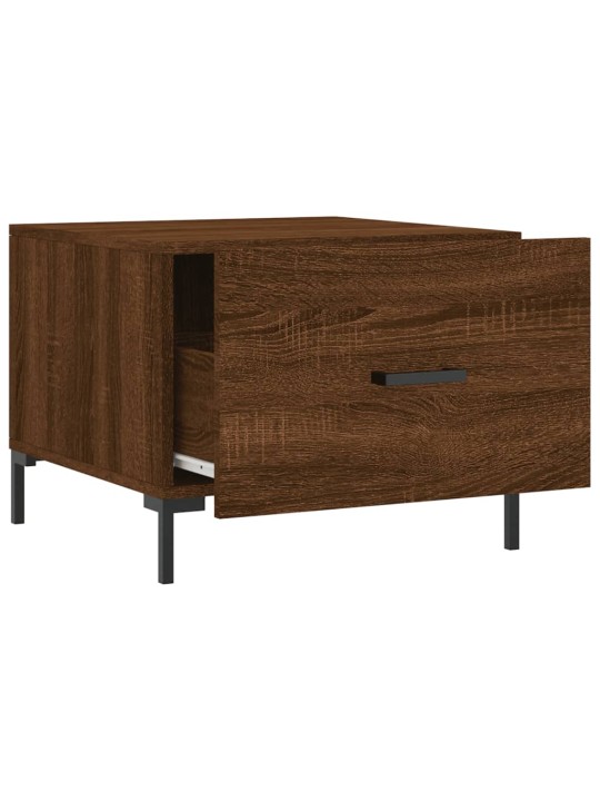 Konferenční stolky 2 ks hnědý dub 50x50x40 cm kompozitní dřevo