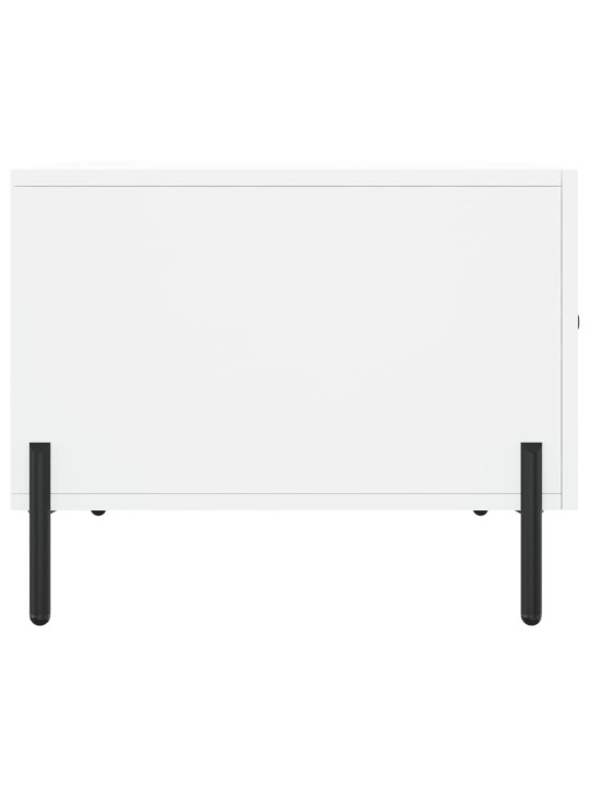 Konferenční stolek bílý 50 x 50 x 40 cm kompozitní dřevo