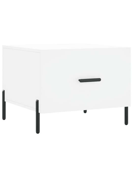Konferenční stolky 2 ks bílé 50 x 50 x 40 cm kompozitní dřevo