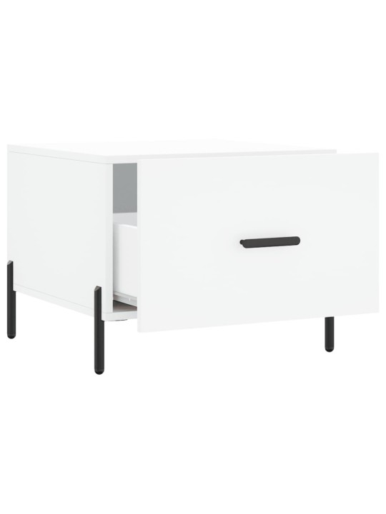 Konferenční stolky 2 ks bílé 50 x 50 x 40 cm kompozitní dřevo