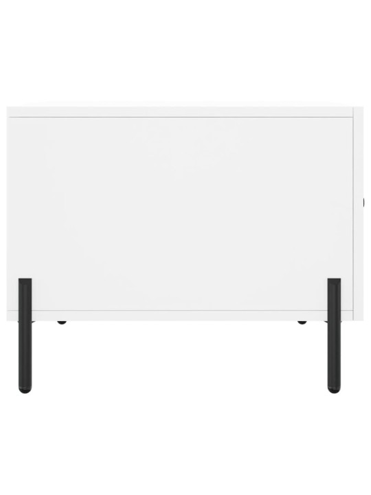 Konferenční stolky 2 ks bílé 50 x 50 x 40 cm kompozitní dřevo