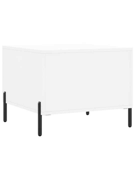 Konferenční stolky 2 ks bílé 50 x 50 x 40 cm kompozitní dřevo