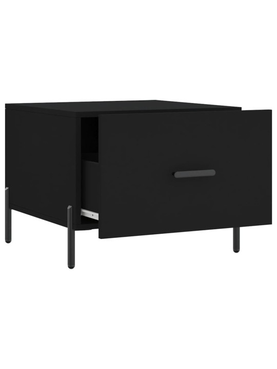 Konferenční stolky 2 ks černé 50 x 50 x 40 cm kompozitní dřevo