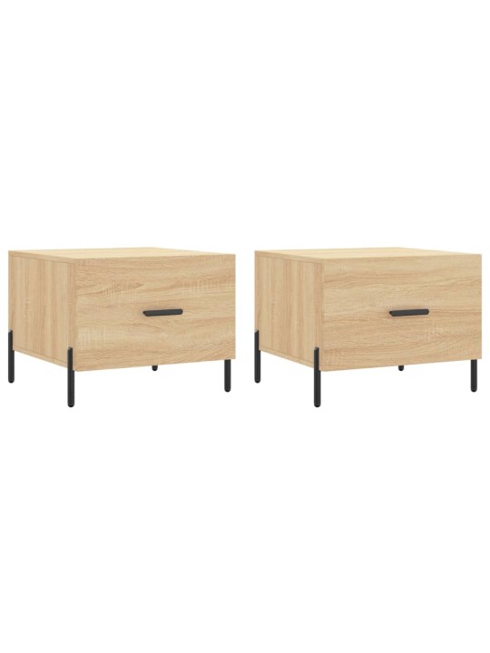 Konferenční stolky 2 ks dub sonoma 50x50x40 cm kompozitní dřevo