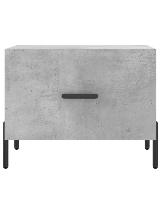 Konferenční stolky 2 ks betonově šedé 50 x 50 x 40 cm kompozit