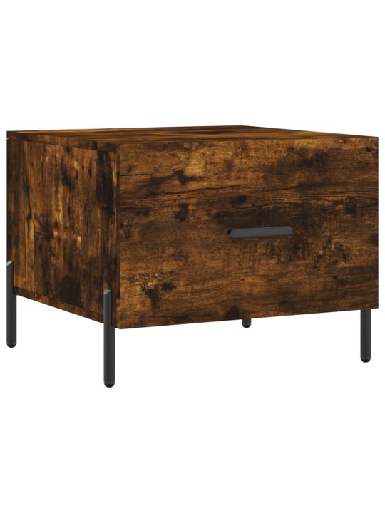 Konferenční stolky 2 ks kouřový dub 50x50x40cm kompozitní dřevo
