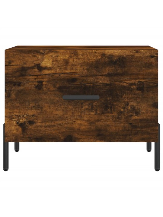 Konferenční stolky 2 ks kouřový dub 50x50x40cm kompozitní dřevo
