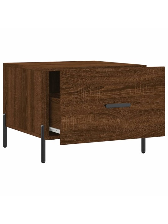 Konferenční stolky 2 ks hnědý dub 50x50x40 cm kompozitní dřevo