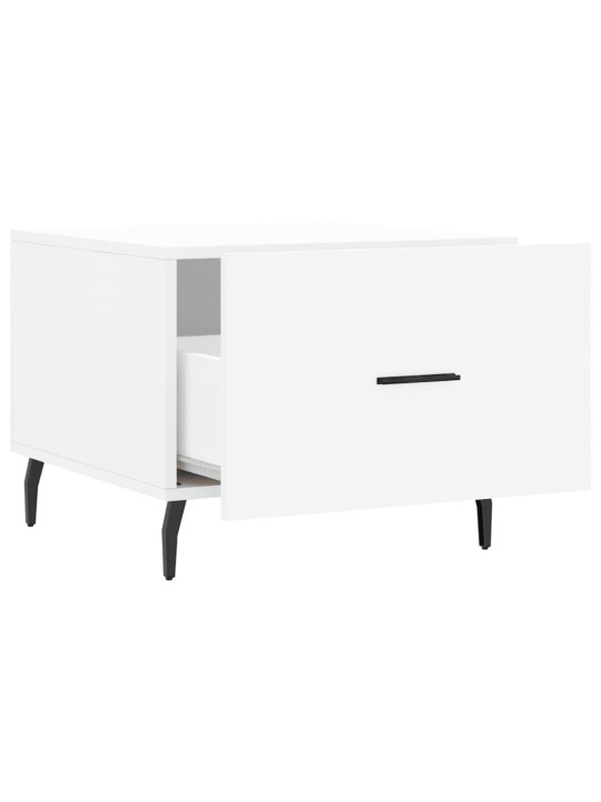 Konferenční stolky 2 ks bílé 50 x 50 x 40 cm kompozitní dřevo