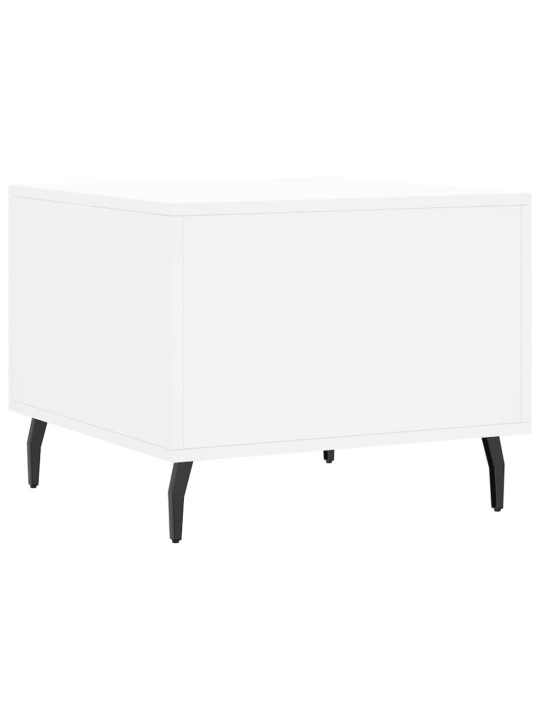 Konferenční stolky 2 ks bílé 50 x 50 x 40 cm kompozitní dřevo