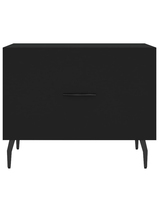 Konferenční stolky 2 ks černé 50 x 50 x 40 cm kompozitní dřevo