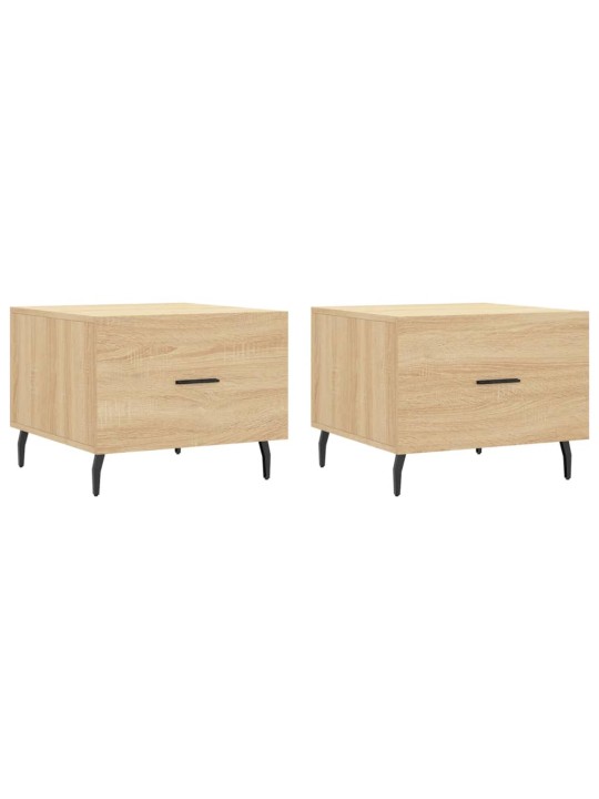 Konferenční stolky 2 ks dub sonoma 50x50x40 cm kompozitní dřevo